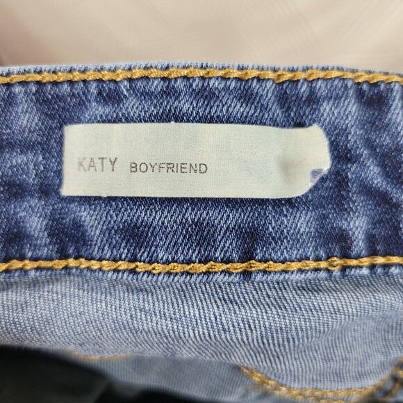 Kut From The Kloth Katy Boyfriend Jeans Size 16 Medium Wash Straight Leg Denim - Picture 6 of 7